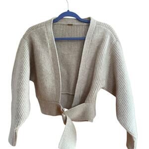 Cult Gaia Tully Wrap Belted Sweater